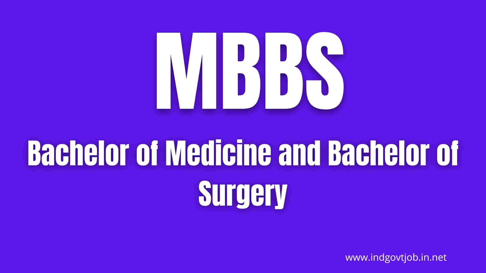 what is the full form of mbbs